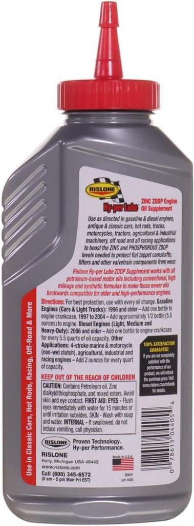 Rislone Hy-per Lube Zink ZDDP supplement - 11 oz. (verpakking 2)