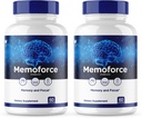 (2 Pack) Memoforce Pillen, Memoforce Supplement, Memoforce Cognitive Health, Memoforce Memory Capsules, Memoforce Advanced Formula, Memoforce Brain Support, Focus Memoforce Tablets, (120 Caps)