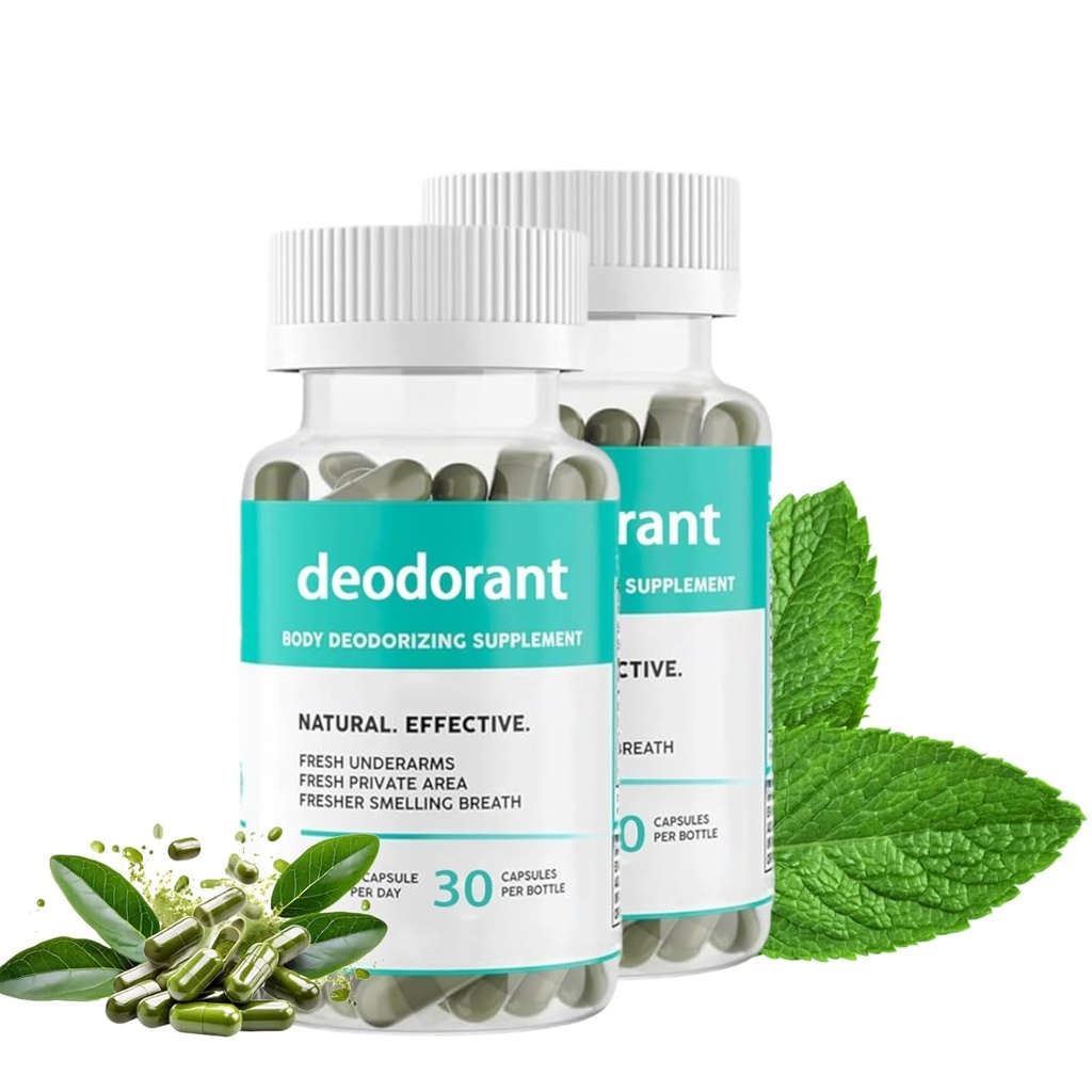Body Deodorizing Supplement, Body Deodorant Capsules, Body Deodorant Supplement voor vrouwen, 30 capsules (2)