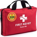 Bescherm Life Business First Aid Kit, Emergency First Aid Kit voor Office Setting, Medical Kit Supplies, EHBO Kits voor bedrijven, School & Commercieel Gebruik - 200 stuks