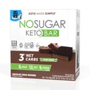 Geen suiker Keto Bar Snack, Fudge Brownie, 12 x 1.41oz Bars - Low Carb Geen suiker Keto Snack Food met Keto Vriendelijke Macros, 3g Net Carb, 9g Plant Based Protein, 13g Gezond vet, Suikervrij (0g)