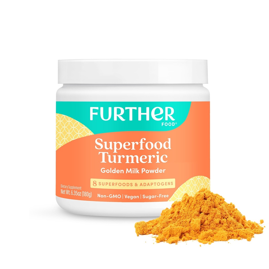 Autres aliments Meilleur lait d'or curcuma poudre de curcuma biologique, cannelle, gingembre et poivre noir Absorption maximale santé articulaire, santé de la gueule, sans sucre, végétalien, kéto (6.35 oz)