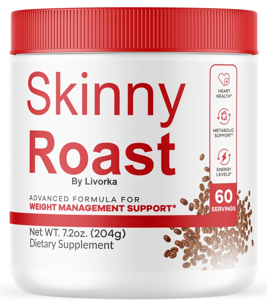 Skinny Roast - Skinny Roast Koffie Geavanceerde Formule, Officiële SkinnyRoast Biologische Poeder, Supplement ondersteuning gezonde levensstijl - Premium natuurlijke formule, 60 porties voor 1 maand