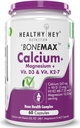 Calcium met Magnesium, Vitamine D3 & Vitamine K2-Mk7 - BoneMax - Bone Health Complex - 60 plantaardige capsules