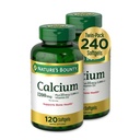 Nature's Bounty Calcium 1200 mg met vitamine D3 - Bone Health Softgels, Calcium en Vitamine D Supplement, 120 Ct (2-pack)