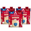 Atkins Strong High Protein Shake, Vanilla Flavored, 30g Protein, Low Carb and Low Sugar Shake, Keto Friendly, Gluten Free, Muscle and Gut Health Support Complex, 12 Count