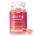 Biotin 10000mcg Keratine Collagen Gummies Supplementen Haarnagels Vitaminen Dagelijkse haar Nagelgroei & versterking Gummies voor vrouwen Vegan Biotine en vitamine C Gummy 60 Tel.