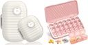 Reizen pil Organisator, 7 dagen & pil Organizer 3 keer per dag, 7 dagen pil Box - GloDeals Weekly pil Organizer Dagelijkse geneeskunde Container Dispenser geval voor vitamine visolie supplement