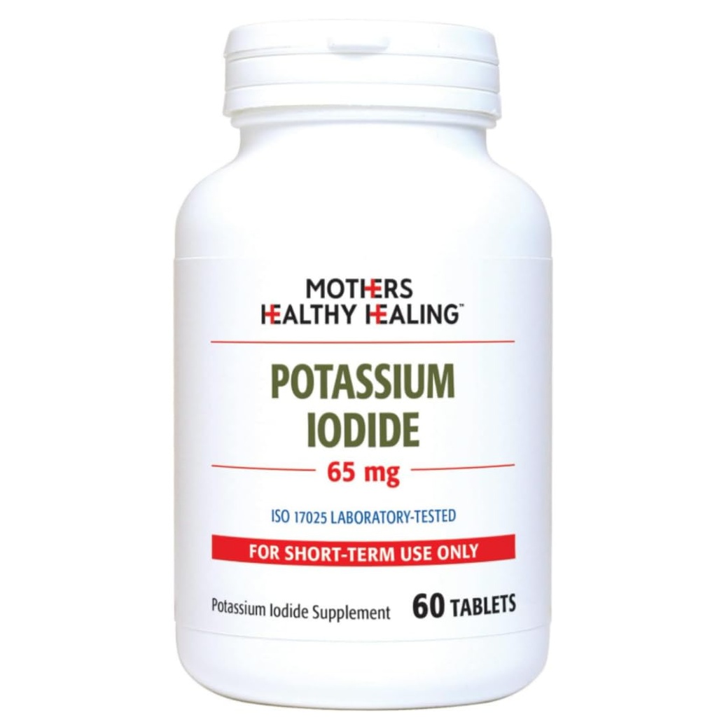 Kaliumjodide Tablet Supplement (65 mg), KI Jodine Pillen (60 tabletten)