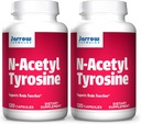 Jarrow Formulas N-Acetyl Tyrosine 350 mg - 120 Capsules, Verpakking van 2 - Ondersteunt hersenfunctie - Bevat vitamine B6 voor Aminozuur Metabolisme - 240 Total Servings