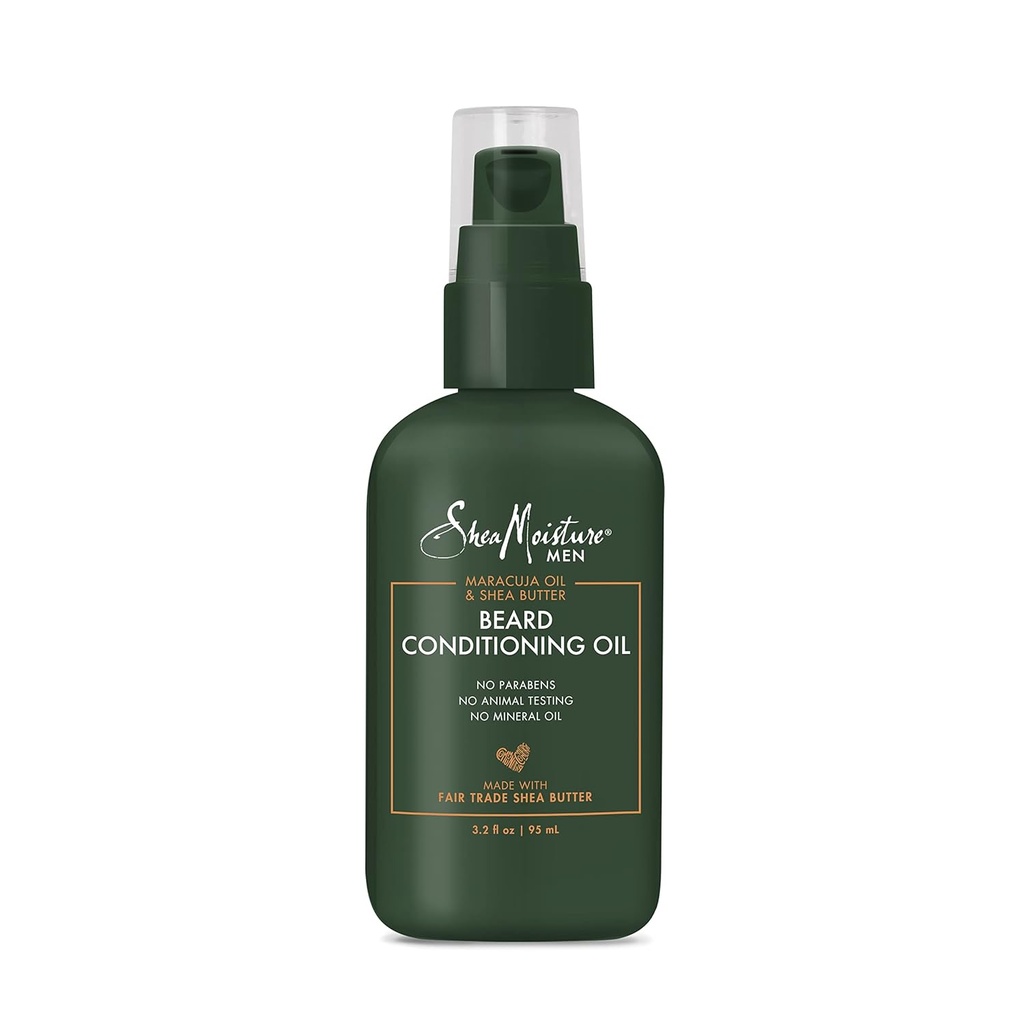 SheaMoisture Baard Conditioning Olie voor een volle baard Maracuja Olie en Shea Butter om te vochten en verzachten 3.2 oz
