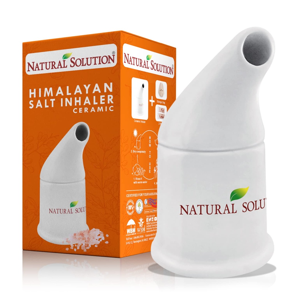 Natuurlijke oplossing Himalaya Zout Inhalator Keramische met Himalaya roze zout Een eenvoudige en natuurlijke manier om te genieten van een verfrissende en verzachtende zoutlucht ervaring