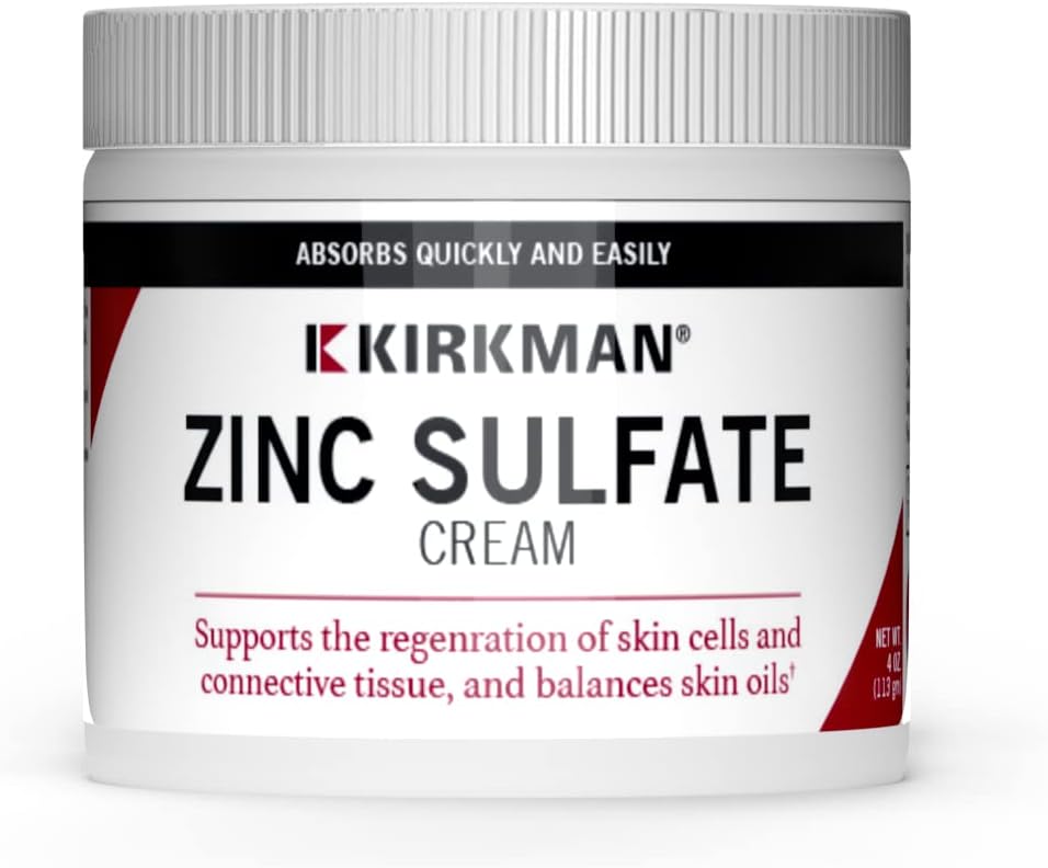 Kirkman - Zinksulfaat Topische crème - 4 fl oz - snelle absorptie - 10% zinksulfaat - hypoallergeen