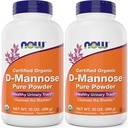 MAINTENANT Aliments purs, bio D-mannose 10 oz en poudre (paquet de 2) - Nettoyeur de Bladder et supplément de santé de tract urinaire - Non-OGM - Vegan Friendly - 2000mg / 2 Grams par portion