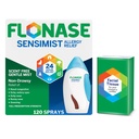 Flonase sensimist Allergie Relief Neusspray - Niet-Drowsy 24HR Langdurend Allergie Relief met Fine, Scent-Free Mist - 120 Sprays Plus Bonus Pack van weefsels