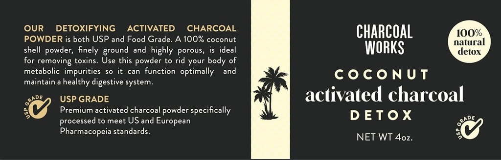 Kokosnoot geactiveerde Charcoal Powder by CHARCOAL WORKS 