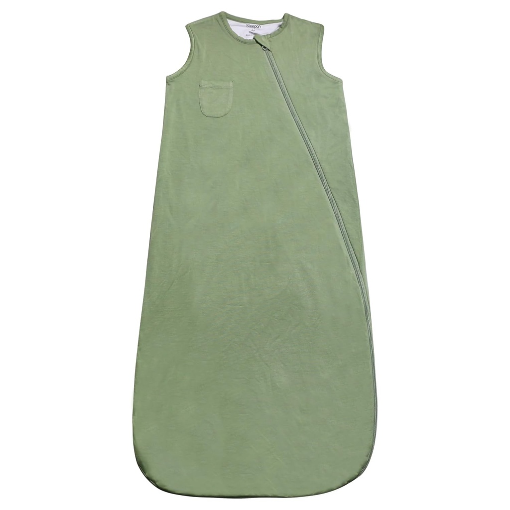 Slaapzak Super Zachte Straal Gemaakt van Bamboe Slaapzak (0,5 TOG) voor Baby's en peuters Warmer Zomer/Lente Nachten Wasbaar en ademend Stof Groen M (18-36 maanden)