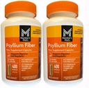 Membres Mark Fiber Capsules 2Pack (400 Comte) Psyllium Husk est le complément de fibre recommandé par le médecin #1.