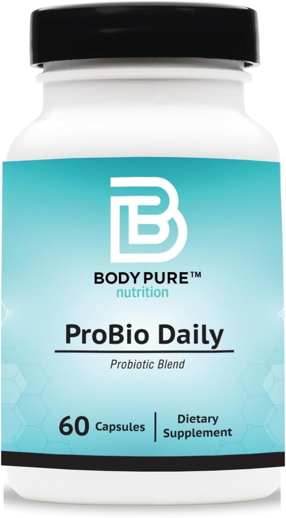 ProBio Dagelijkse Blend, Onderhoudt Gastro-intestinale balans, Ondersteunt Digestieve Gezondheid, Bowel Regularity, en Gewicht, Verlaagt Bloat. Gluten en zuivel vrij, 60 dagen levering