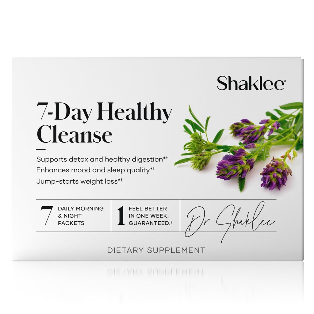 Shaklee - 7 dagen Gezonde reiniging: volledig systeem resetten, en energie Boost - met probiotica, leverondersteuning en Herbal Cleanse - stap-voor-stap gids - 7 dagelijkse ochtend & nacht pakketten