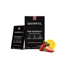 Poudre de pré-entraînement gratifiante avec caféine naturelle et théanine L pour énergie et focus, L Citrulline et Beta Alanine pour endurance, BCAA pour la récupération musculaire, végétalien, citronade aux fraises, 10 Ct