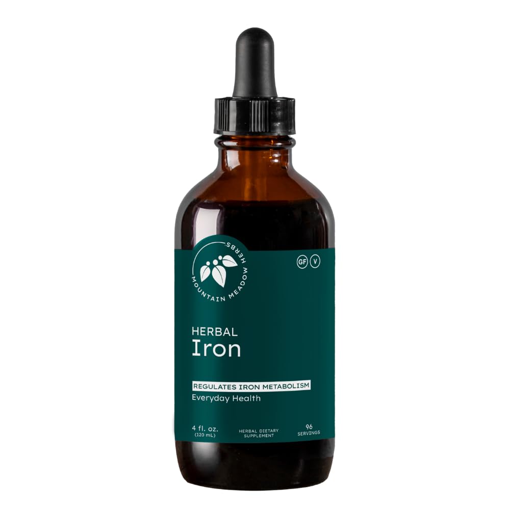 Mountain Meadow Kruiden Herbal Iron - 2 oz - Zachte Kruiden te ondersteunen en te reguleren IJzer Metabolisme en Absorptie