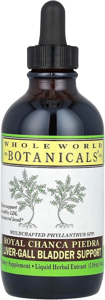 Whole World Botanicals Royal Chanca Piedra Liver-Gall Bladder Ondersteuning 4 oz Liquid Extract, voor lever en galblaas ondersteuning