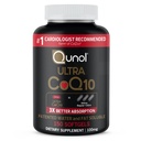 Qunol Ultra CoQ10 100mg Softgels- 3X Better Absorptie Co-enzym Q10 Supplementen - Antioxidant Supplement voor Bloedvat- en Hartgezondheid en Energieproductie - 5 maanden Levering - 150 Tel.
