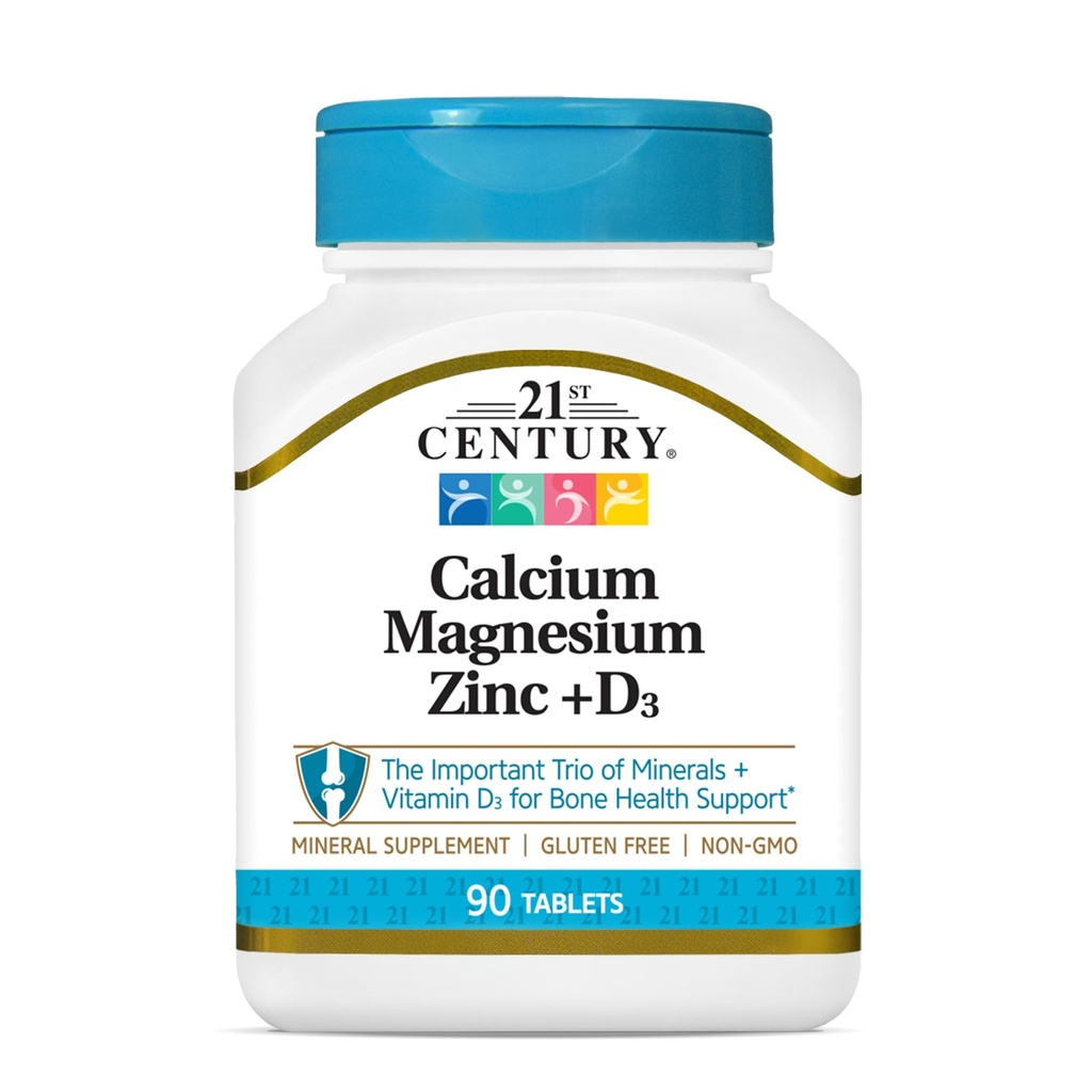 21e eeuw Cal Mag Zink + D Tabletten, 90 Tellen