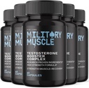 rize labs Mannen Militaire Spier, Alle Natuurlijke Dieet Supplement om de prestaties te verbeteren, Capsules bevorderen uithoudingsvermogen en energie - Pack van 5(300 Capsules)