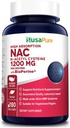 NusaPure N-Acetyl Cysteine (NAC) 1200mg 180 Veggie Caps (Vegetarisch, niet-GMO, glutenvrij) Bioperine