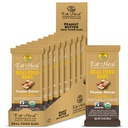Beurre d'arachide MangeToHeal Butter Real Food Bar - Organic Vegan Healthy Haute Protein Bars - Remplacement de repas à faible teneur en sucre, non OGM, jamais cuit, à base de plantes, sans gluten - conçu pour profiter, non assis sur des étagères