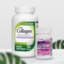 HealthA2Z® Super Savings Bundle Deal - Gas Relief Simethicone 250mg (200 Softgels) & Multi Collageen Pillen, 1735 mg (270 Collageen Capsules)