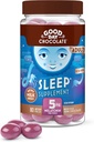 Good Day Chocolate Melatonine voor volwassenen [ 80 Tel ] - Fair Trade Non-GMO Melkchocolade met kamille en Melatonine 5 mg - Volwassen Melatonine, Volwassen Natuurlijke Slaaphulp Supplement