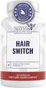 Commutateur de cheveux - Suppléments pour cheveux et scalp - Biotin, zinc, sélénium, et plus - Formule d'activation des cheveux pour les hommes et les femmes, 1 bouteille