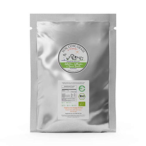 Wild Alaska Salmon Bone Broth Collagen Powder 2LB Pure Protein Non-Gelling Type - Unflavored, No Taste