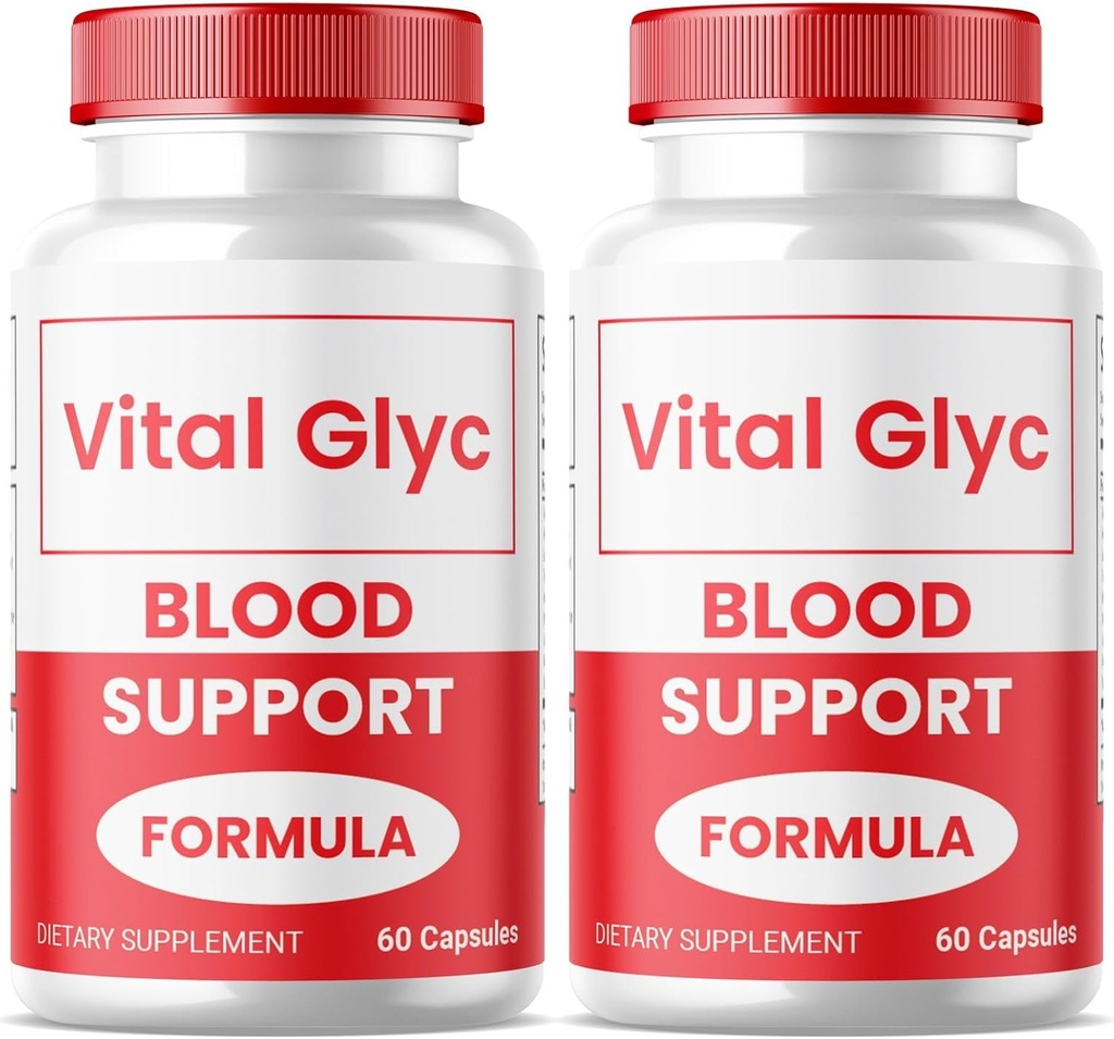 (2 Pack) Vital Glyc Capsules - Official Blood Support Formula, Vital Glyc Blood Vessel Cleaner, Vital Glyc Glyco Optimizer Pills, Supports Overall Health & Wellness, Vital Glyc Powder (120 Capsules)