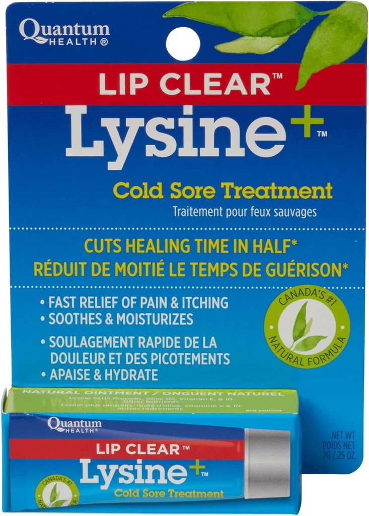 Lip Clear Lysine+ Cold Sore Treatment 0,25 oz (verpakking van 3)