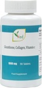 Verminderd L Glutathion 1000mg x 90 tabletten. met 500mg L-glutathion, 300mg Collageen en 200mg vitamine C per tabel