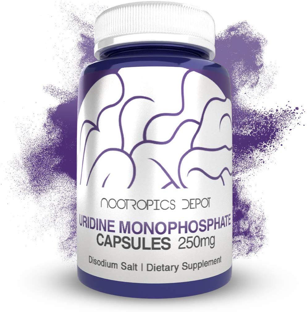 Nootropics Depot Uridine Monophosphate Capsules de sel disodique (60 Count) Enhancer cognitif