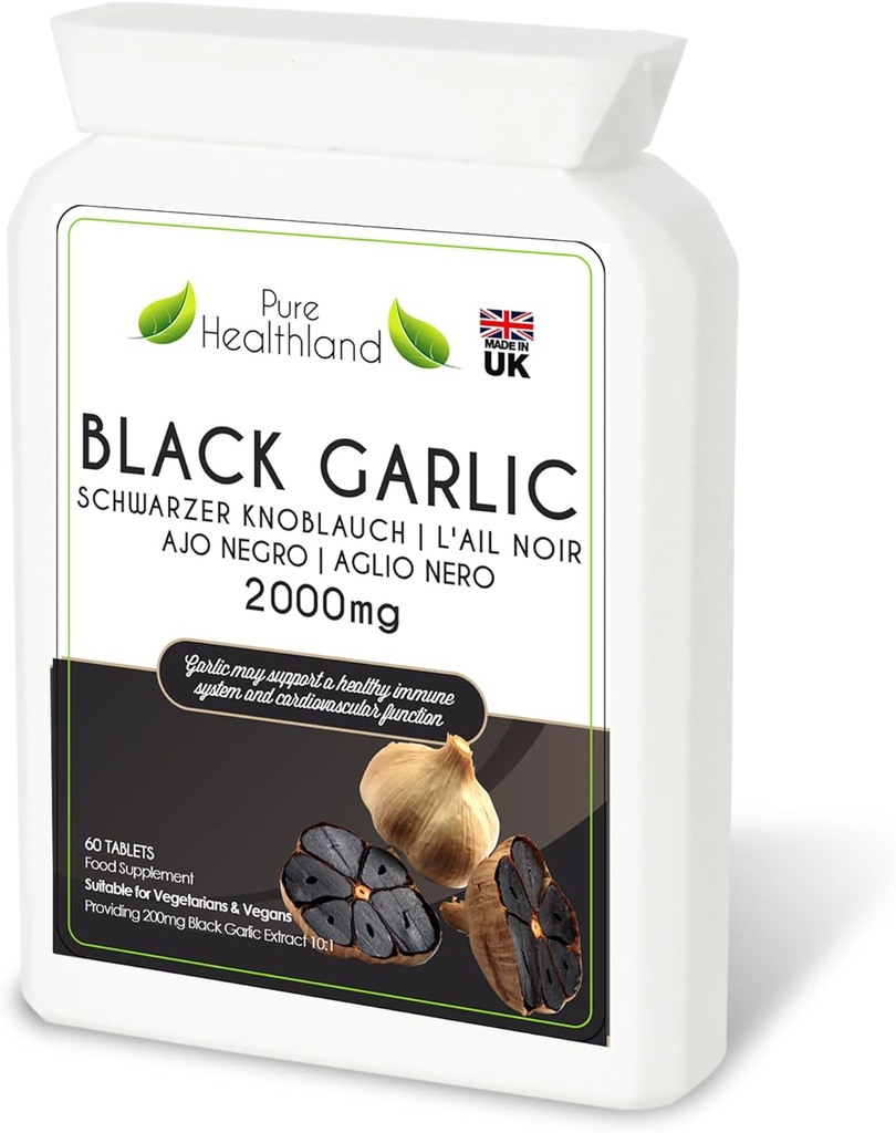 Glutenvrije geurloze zwarte knoflook supplement 