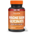 Magnesium Glycinate - Hoge Absorptie Magnesium Supplement 500mg Per Serving voor Stress Relief, Slaap, Hart en Bot Gezondheid, Zenuwondersteuning - Non-GMO, Glutenvrij, Voorzichtig op Maag, 240 Capsules