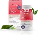 CATALO Iron Supplement for Women with Organic Curry Leaf - Voorzichtig, Hoge Absorptie, Vegetarisch-Vriendelijk, Maag-Easy Formula - 60 Tablets