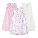 PHF 3 Pack Warm Micro-Fleece Baby Slaapzak 6-12 maanden, Zachte Baby Draagbare Deken, 2-Way Zipper Slaapzakken, Comfy Peuter Slaapzak voor meisjes, Middelgroot, Vlinder