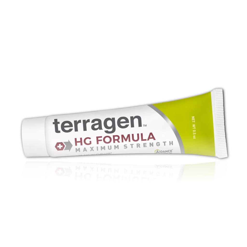 Terragen HG Formula MAX Genital Sores Cream par terrasil, traitement naturel apaisant rapide pour un soutien efficace de l'éclosion pour les hommes et les femmes (14g)