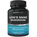 Capsules bio de champignons de la Mane de Lions - 1800mg Supplément de champignons de la Mane de Lions grandis aux États-Unis - Supplément de cerveau nootrope et soutien immunitaire - Poudre d'extrait de la Mane de Lions - 90 capsules de légumes
