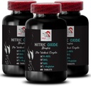 Training supplement - NITRIC OXIDE BOOSTER - stikstofmonoxide supplementen voor mannen, stikstofmonoxide booster supplement, uithoudingsvermogen supplement, uithoudingsvermogen booster, training ondersteuning, fitness energie 3 Fles 180 Tabs