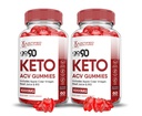 (2 Pack) Ga 90 Keto ACV Gummies Geavanceerde Formule 1000MG Go90 Keto Gummies Apple Cider Vinegar Geformuleerd met Granaatappel Beet Juice Powder B12 Vegan Non GMO 120 Gummys