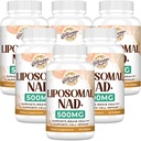 Liposomale NAD+ 500 MG Supplement, True NAD Plus Supplement, Superior Absorptie, Boost NAD+ Efficiënter dan Nicotinamide Riboside voor Cellulaire Energie, Gezond Verouderen, 360 Serveren