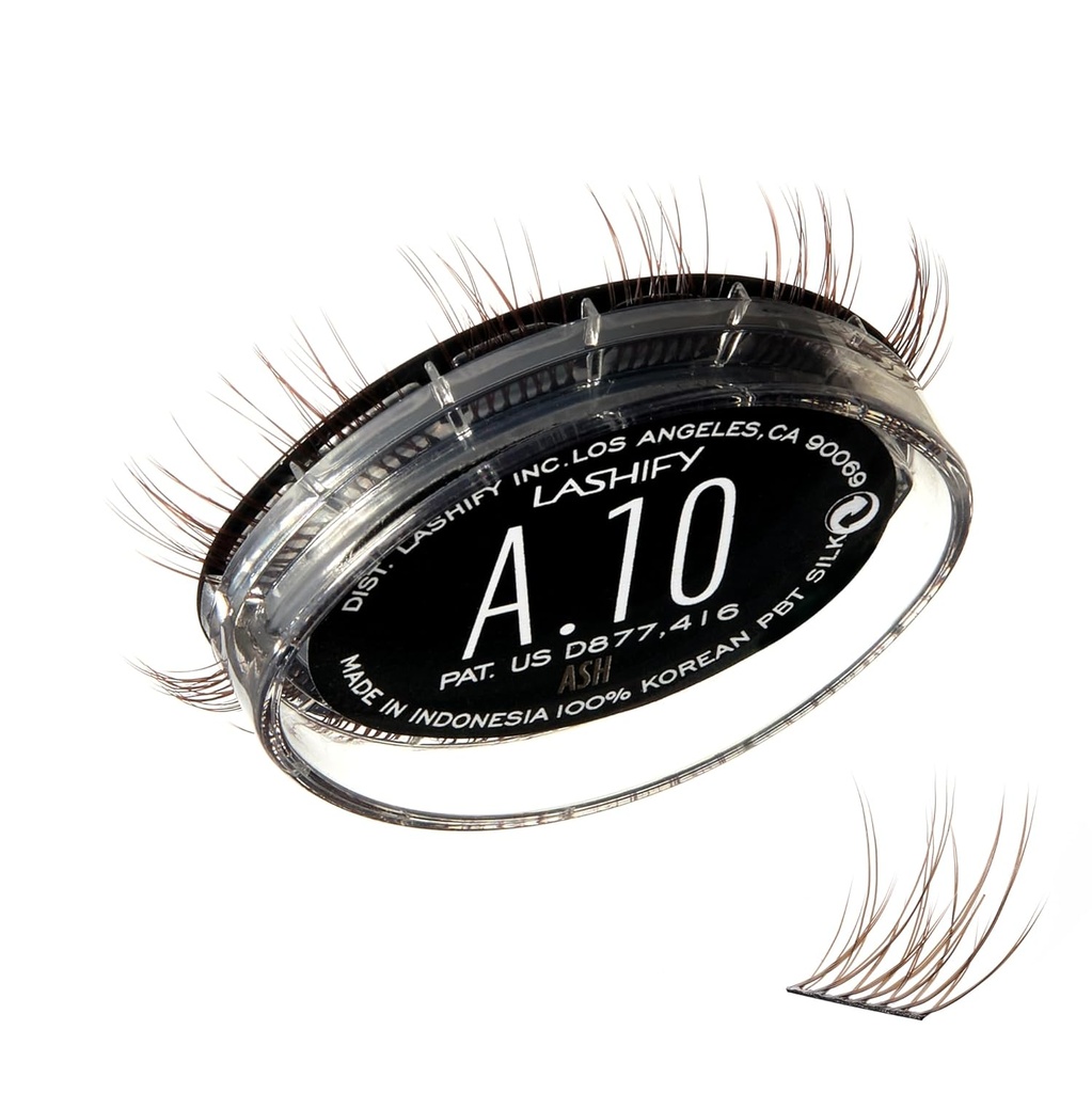 Lashify Amplify 10mm Gossamer wimperextensions Refill, Ash Color, DIY Valse wimpers voor een natuurlijke look